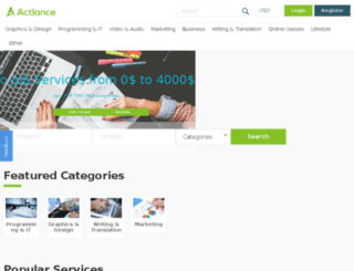 actlance.com screenshot