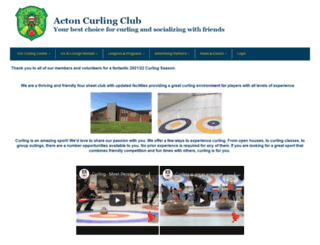 actoncurlingclub.com screenshot