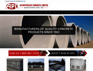 actonprecast.com screenshot