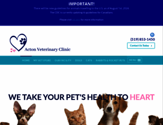 actonvet.com screenshot