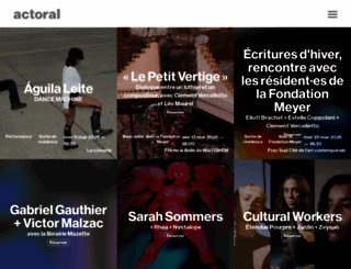 actoral.org screenshot