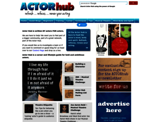 actorhub.co.uk screenshot
