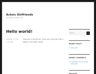 actorsgirlfriends.com screenshot