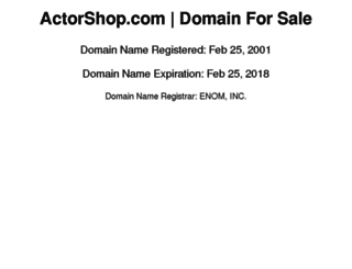 actorshop.com screenshot