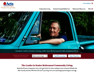 acts-retirement.org screenshot