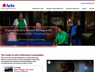 acts-retirement.org screenshot