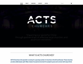 actschurches.org.uk screenshot