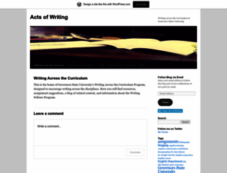 actsofwriting.wordpress.com screenshot