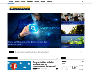 actu-cv.com screenshot