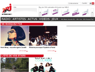 actu-musique.nrj.fr screenshot