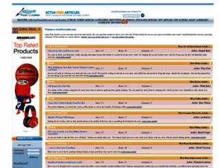actuafreearticles.com screenshot