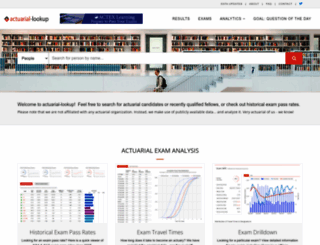 actuarial-lookup.com screenshot