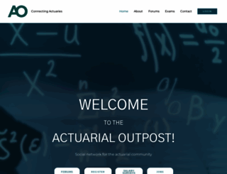 actuarialoutpost.com screenshot