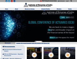 actuariesindia.org.in screenshot