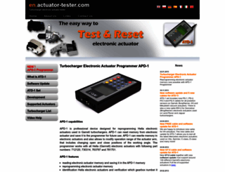 actuator-tester.com screenshot