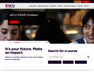 acu.edu.au screenshot