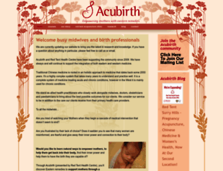 acubirth.com.au screenshot