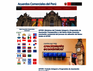 acuerdoscomerciales.gob.pe screenshot