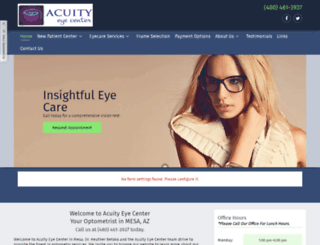 acuityeyecenter.net screenshot