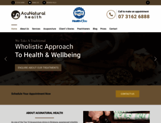 acunaturalhealth.com.au screenshot