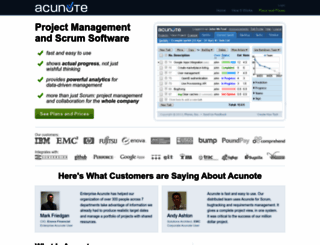 acunote.com screenshot