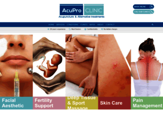 acuproclinic.co.uk screenshot