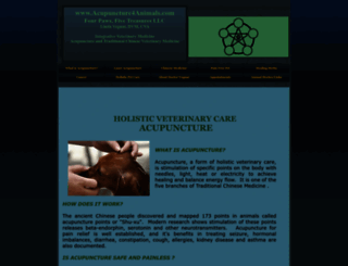 acupuncture4animals.com screenshot