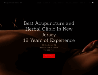 acupunctureclinicnj.com screenshot