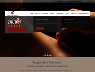 acupuncturecontinuum.com screenshot