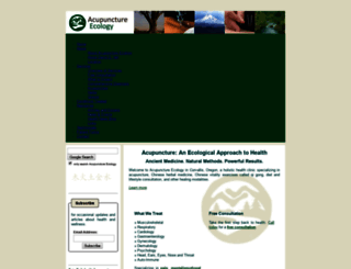 acupunctureecology.com screenshot