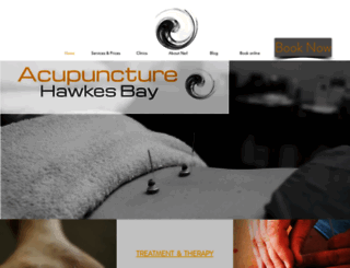 acupuncturehawkesbay.com screenshot