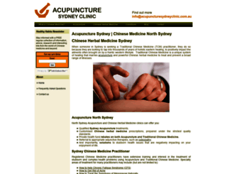 acupuncturesydneyclinic.com.au screenshot