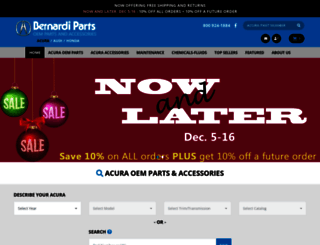 acura.bernardiparts.com screenshot
