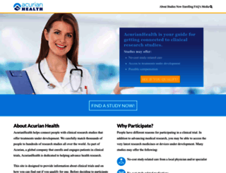 acurianhealth.com screenshot