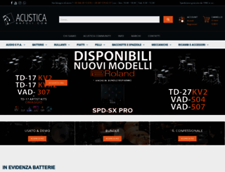 acusticanapoli.com screenshot