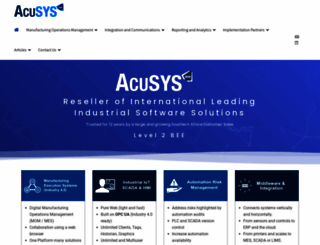 acusys.co.za screenshot