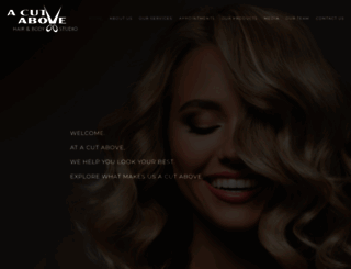 acutabovehairandbodystudio.com screenshot