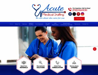 acutemedicalstaffing.com screenshot