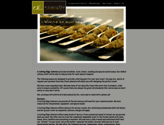 acuttingedgecatering.com screenshot