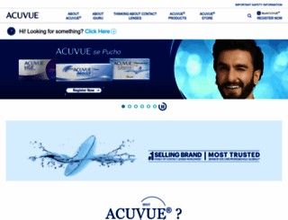 acuvue.co.in screenshot