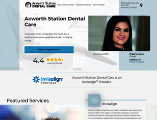 acworthstationdentalcare.com screenshot