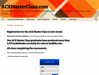 acxmasterclass.com screenshot
