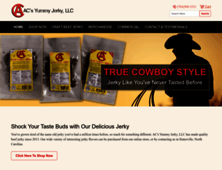 acyummybeefjerky.com screenshot