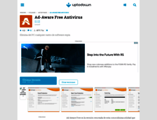 ad-aware-se.uptodown.com screenshot