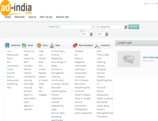 ad-india.com screenshot