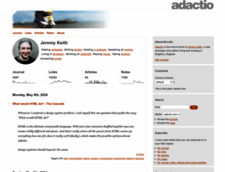 adactio.com screenshot