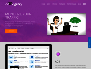 adagency.ijoomla.com screenshot