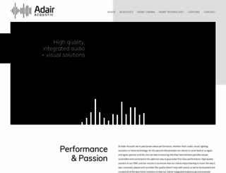 adairacoustic.co.uk screenshot