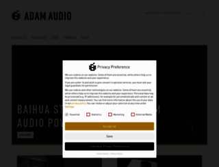 adam-audio.com screenshot