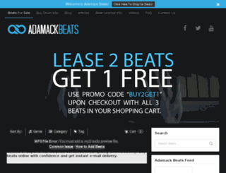 adamackbeats.com screenshot